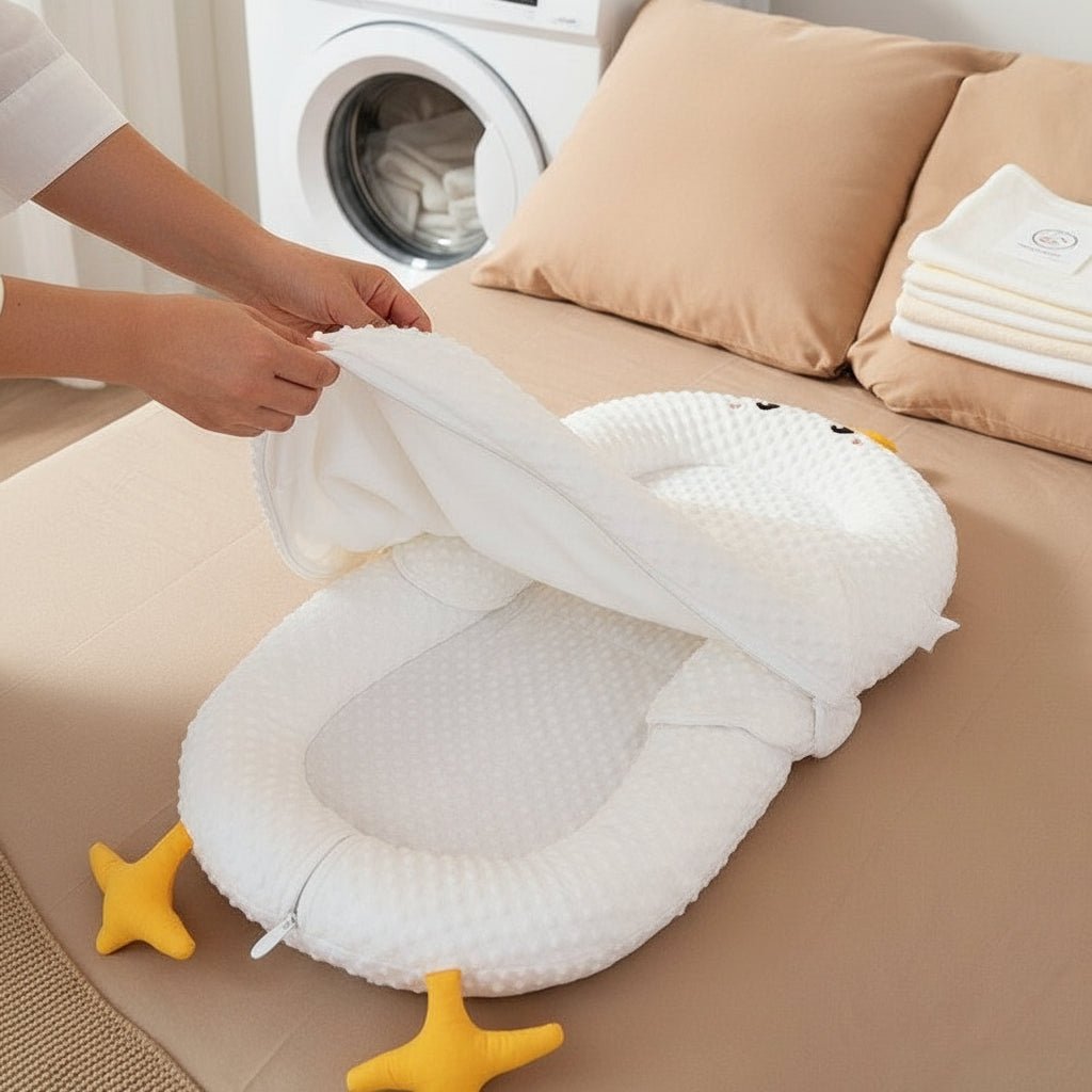 Réducteur de Lit Bébé Coton Bio Incliné 15° - Petitsbeautes