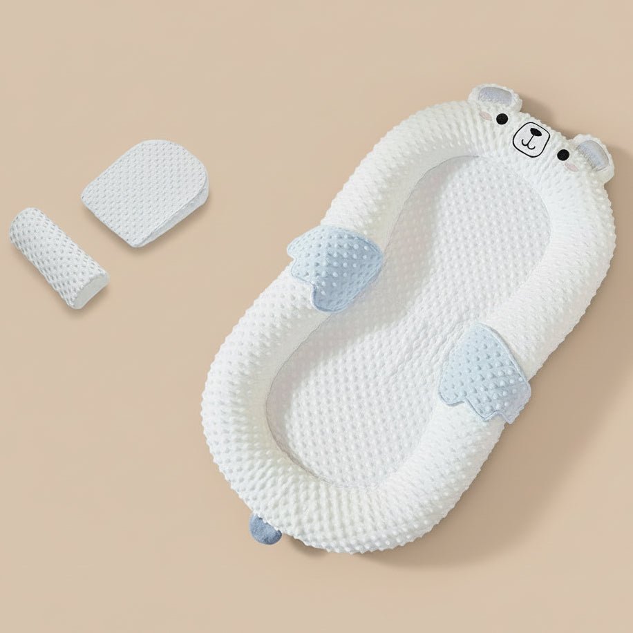 Réducteur de Lit pour Bébé Coton Bio Portable - Petitsbeautes