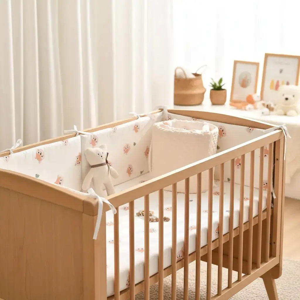 Tour de lit bébé 100% Coton Bio | Doux & Sécurisé - Petitsbeautes