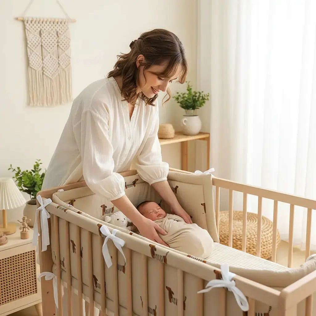 Tour de lit bébé 100% Coton Bio | Doux & Sécurisé - Petitsbeautes