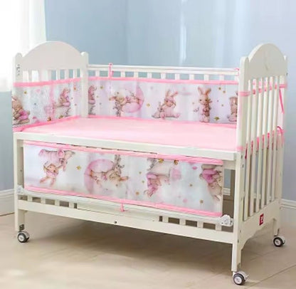 Tour de lit bébé Fille | Lapin Rose - Petitsbeautes