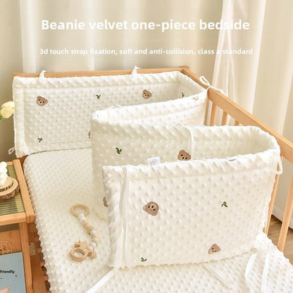 Tour de Lit Bébé Velours 3D Protection Douce - Petitsbeautes