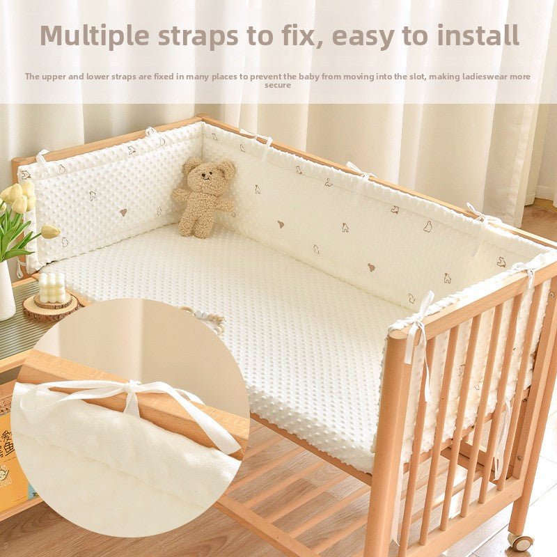 Tour de Lit Bébé Velours 3D Protection Douce - Petitsbeautes