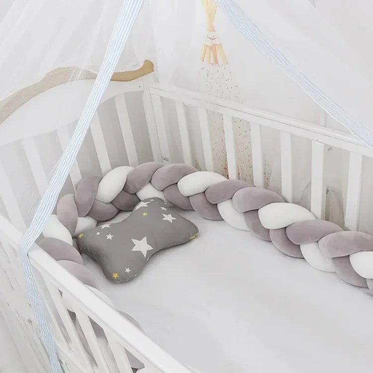 Tresse de Lit Bébé Coton Modulable Protection Douce - Petitsbeautes
