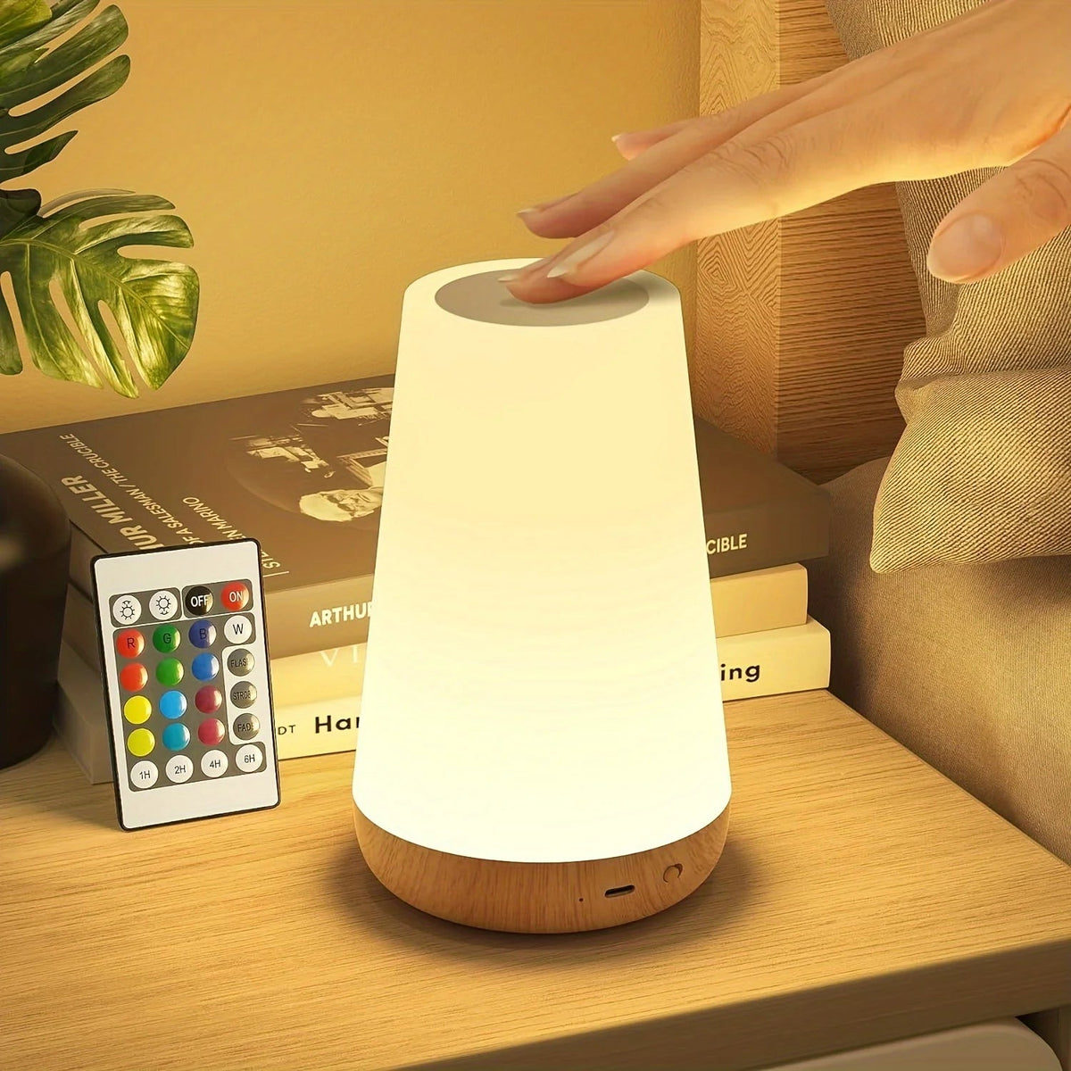 Veilleuse Bébé Rechargeable 13 Couleurs | Lampe Tactile - Petitsbeautes
